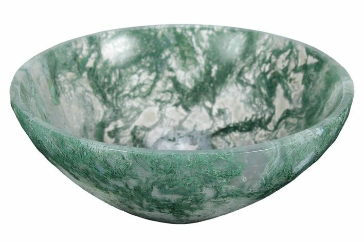 3" Polished Moss Agate Bowls - Photo 1